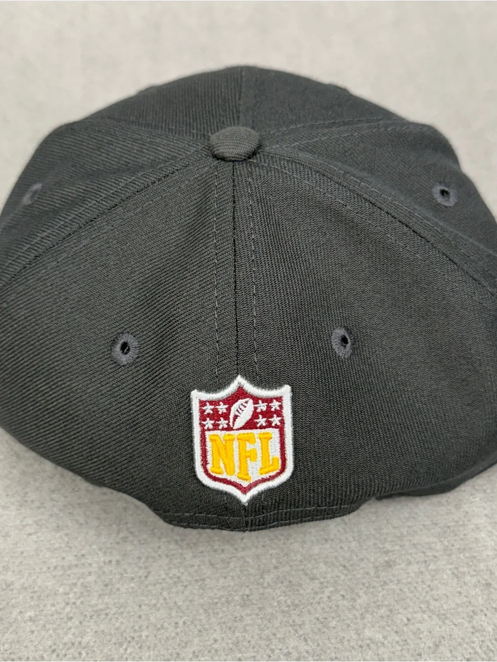 New Era Washington Commanders Hat NFL Draft 9Ffity Snapback Graphite Side Patch